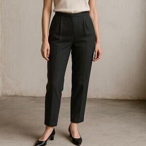 Giorgio Armani A Milano Borgonuovo 21 Black Label‎ Pleated Cropped Trousers Grey